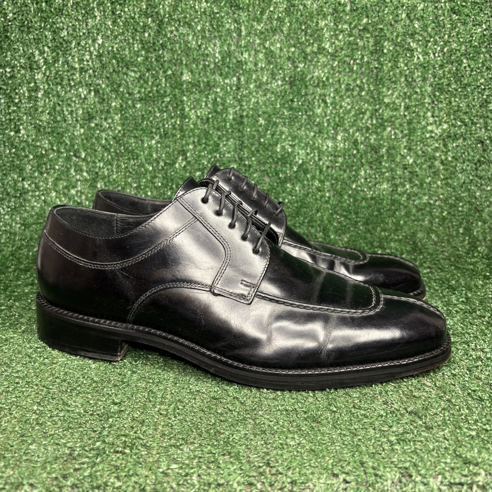 Cole Haan C04716 Split Toe Derby Leather Classic Oxford Dress Shoe Black Men 9.5